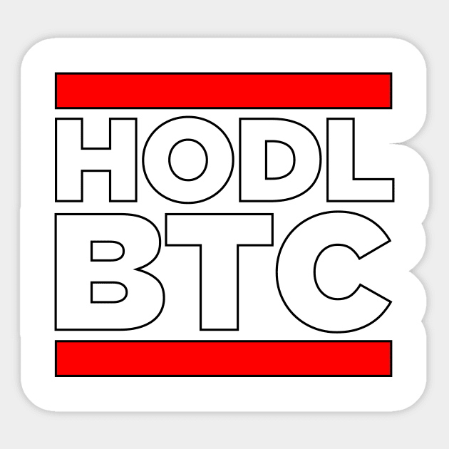 HODL BTC Sticker by theoddstreet